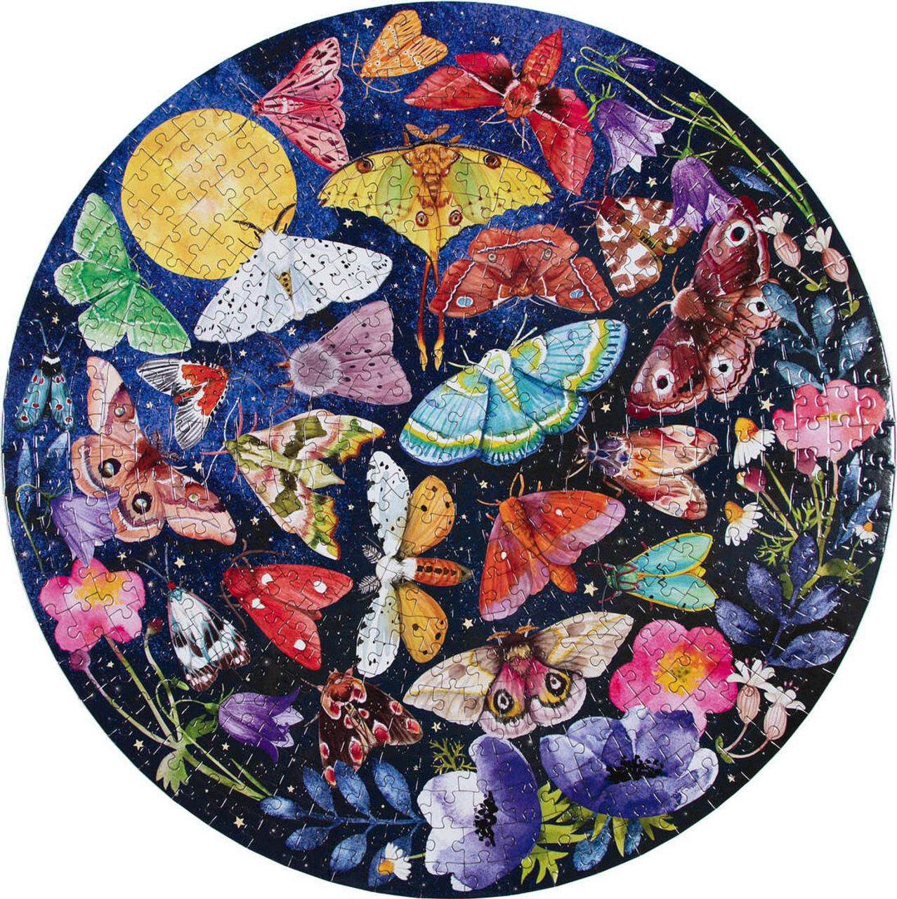 Moths 500 Piece Round Puzzle 3