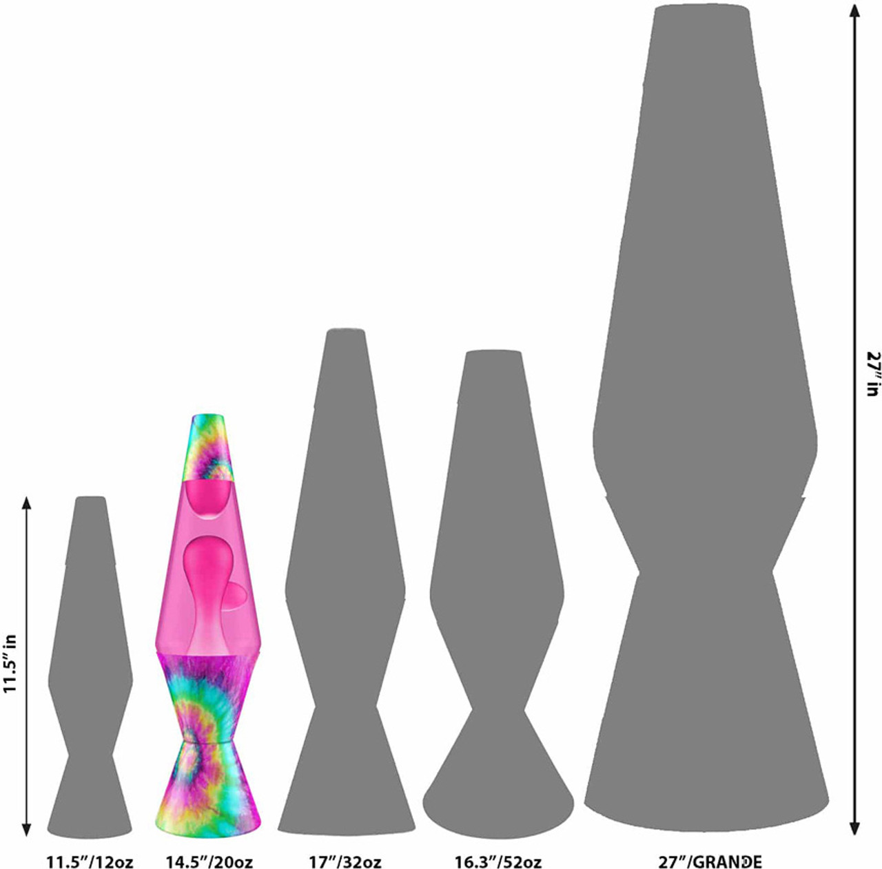 Lava Lamp - Tie Dye Pink Spiral 2