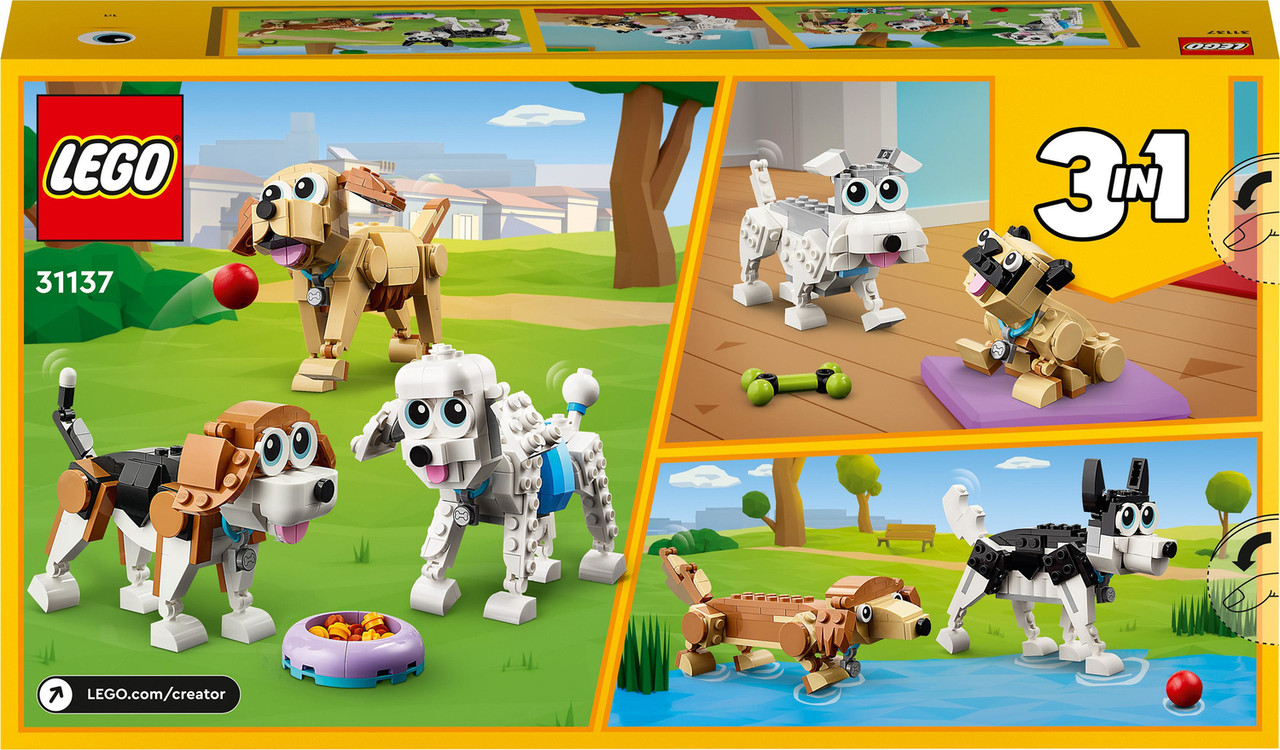 LEGO® Creator 3-in-1: Adorable Dogs Animal Toys 2