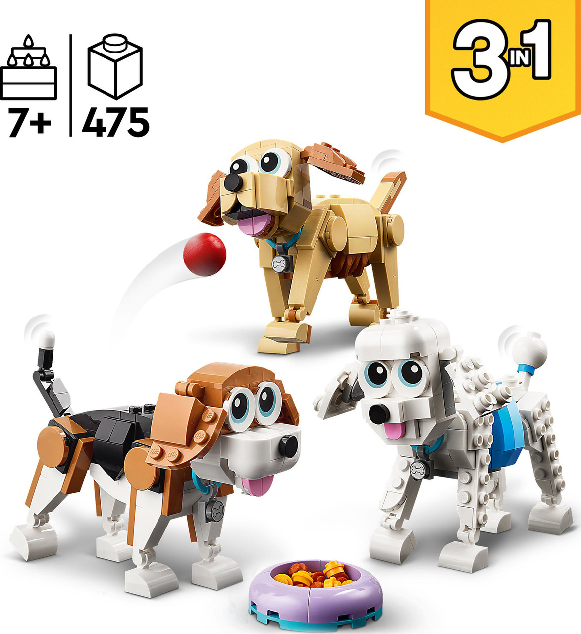 LEGO® Creator 3-in-1: Adorable Dogs Animal Toys 4