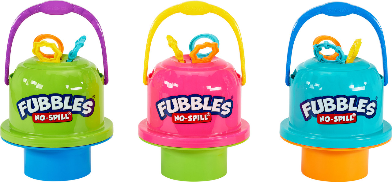 Fubbles No-Spill Big Bubble Bucket W/Bubble Solution - PlayMatters