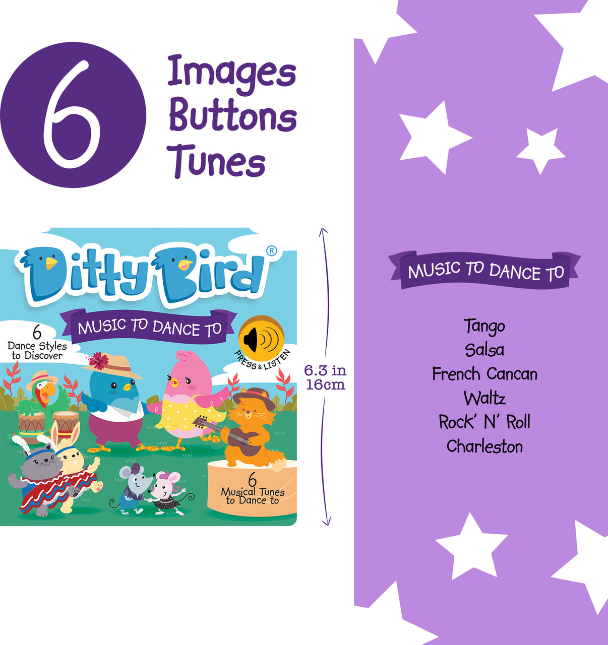 Ditty Bird Baby Sound Book: Music To Dance To 3