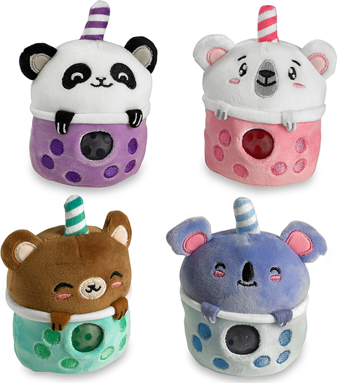 Bubble Tea Bears - Sensory Beadie Buddies Squishy Toy 1