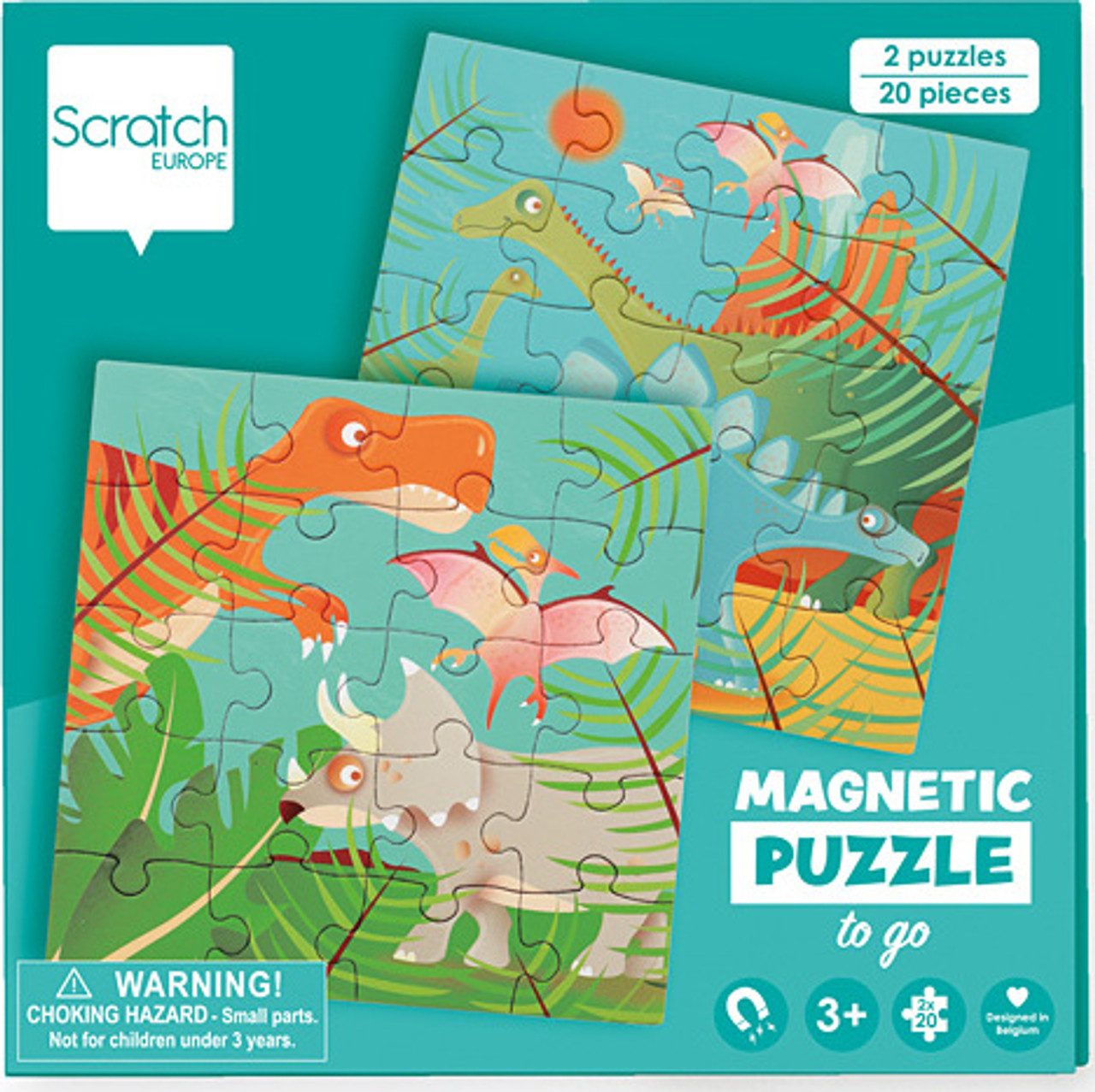 Magnetic Puzzle Book Dino 5