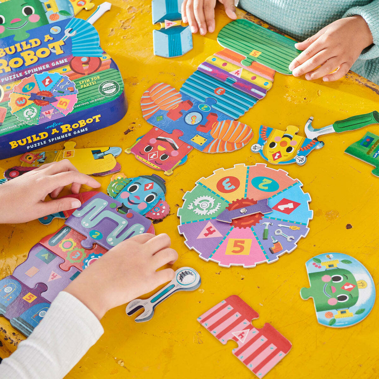 Build a Robot Shaped Spinner Game 3