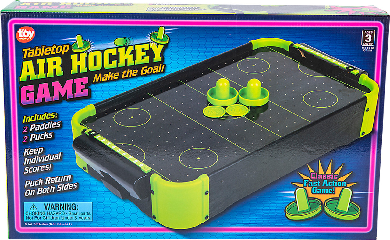 Neon Tabletop Air Hockey Game 20"x12.25" 3