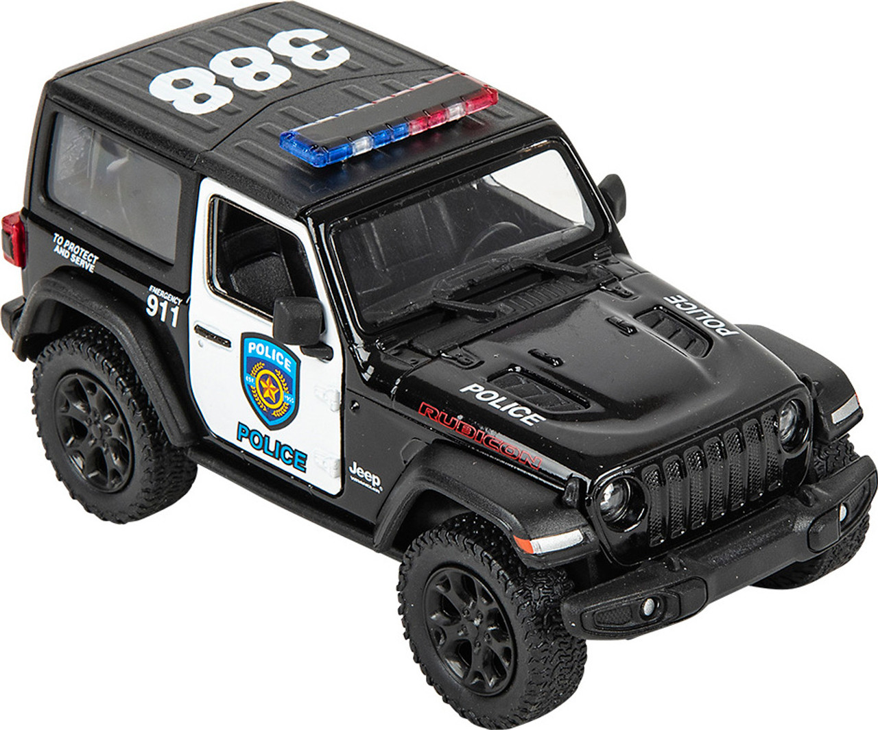 5" Die-cast 2018 Jeep Wrangler Police 5