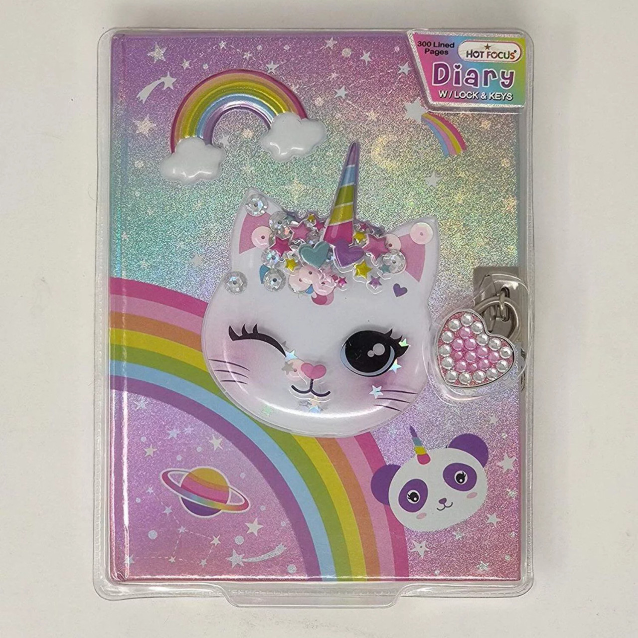 Diary With Lock & Keys, Caticorn