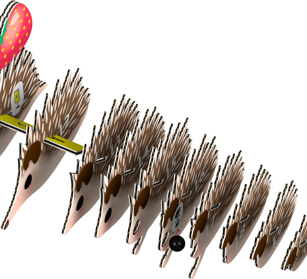 EUGY Hedgehog 3D Puzzle 1