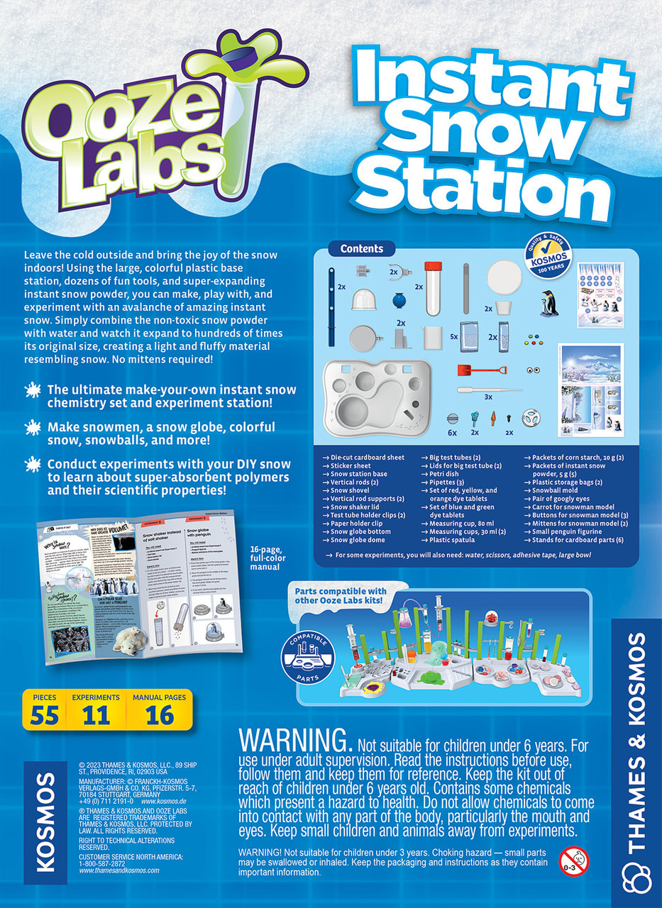 Ooze Labs: Instant Snow Station - PlayMatters Toys