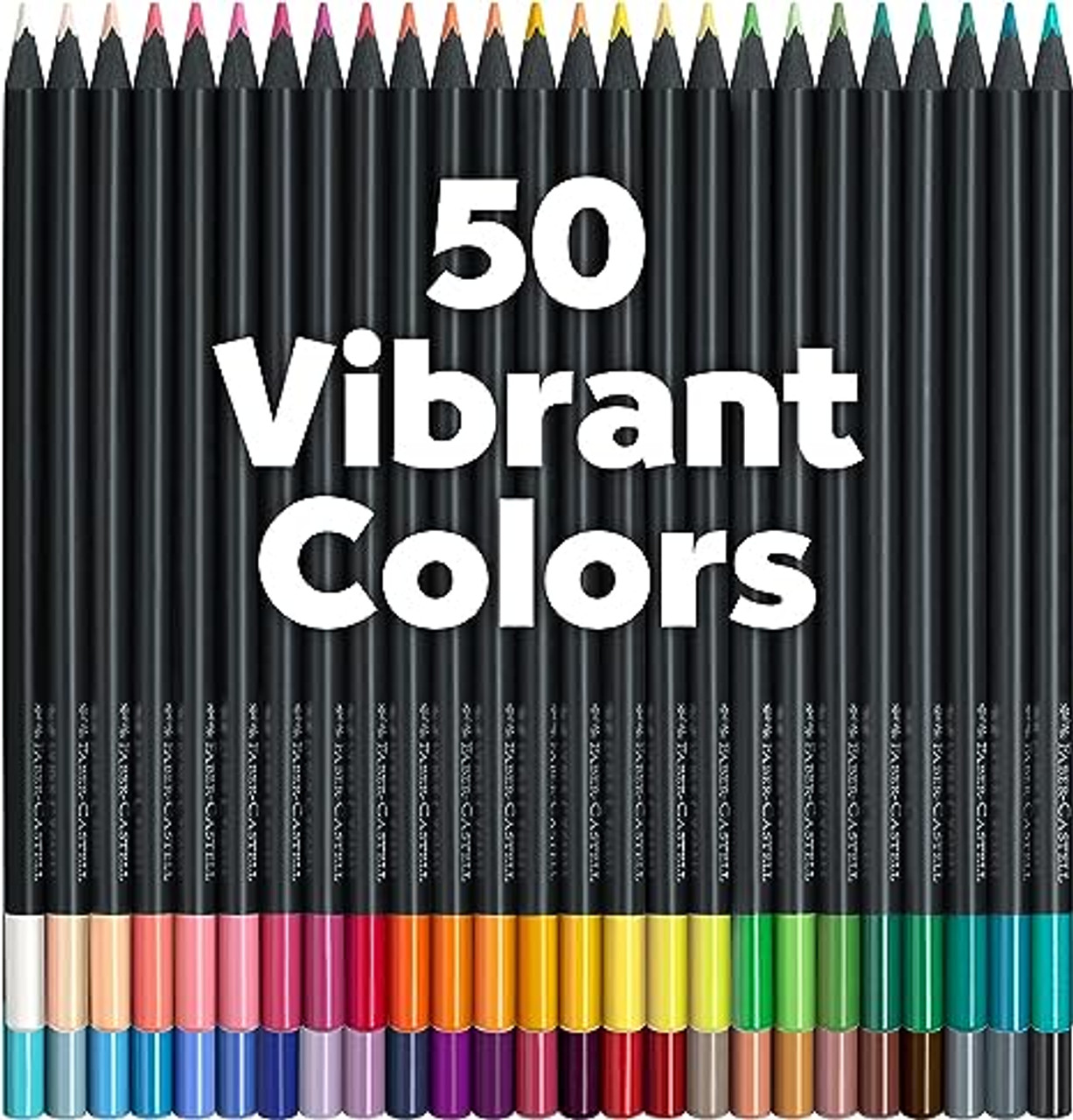 50 Count Black Edition Colored Pencils