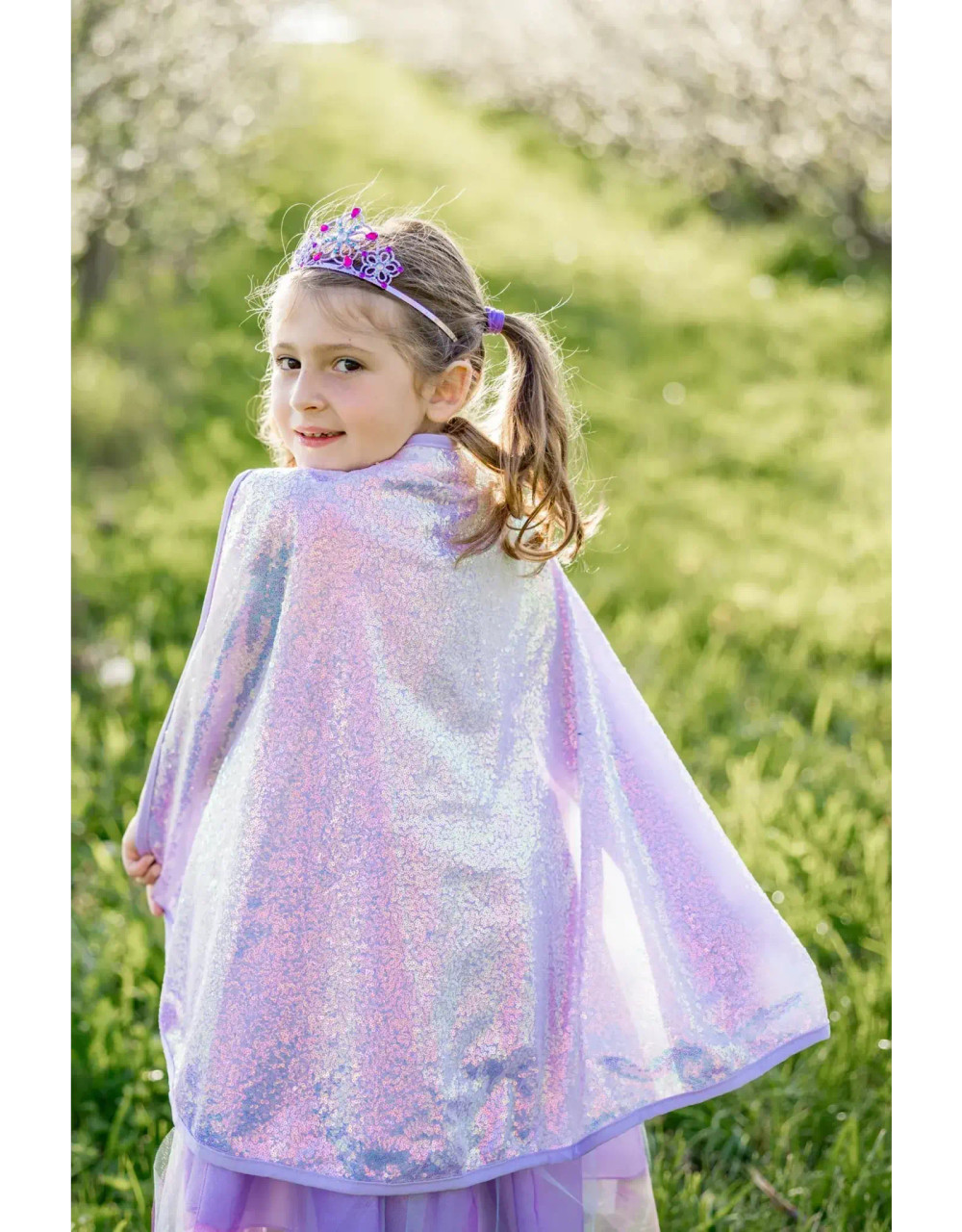 Lilac Sequins Cape, Size 3-4