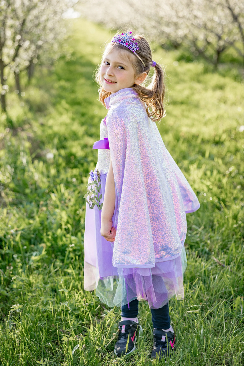 Lilac Sequins Cape (Size 5-6) 3