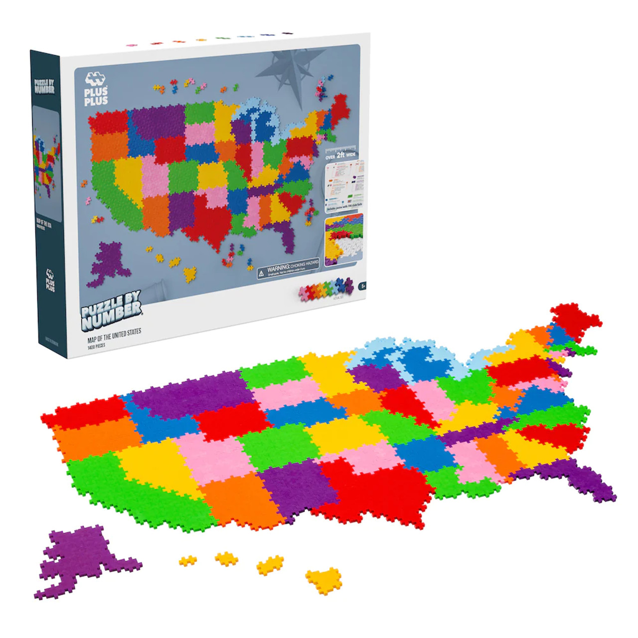 Map The United States Puzzle By Number