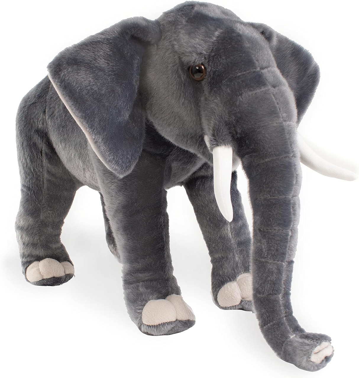 Real Planet 17.5" Elephant Plushies - Super Soft Stuffed Elephant, Teal Elephant Plush, Bedtime Elephant Plush, Cute Animal Stuffed Toy