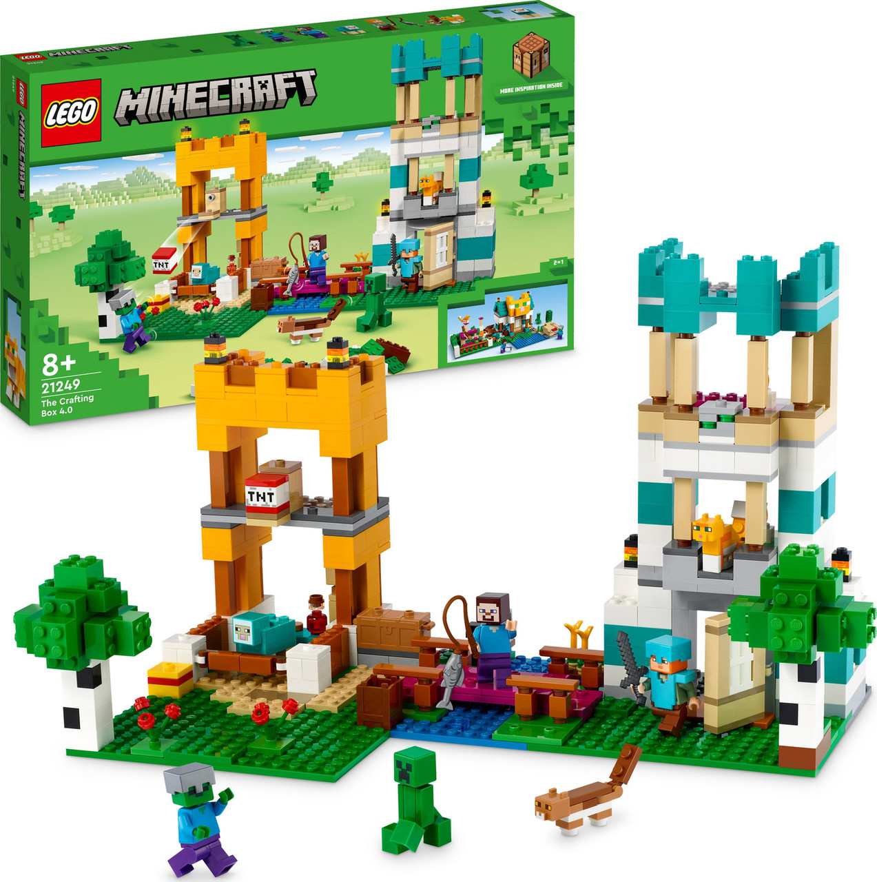 LEGO Minecraft The Crafting Box 4.0 2 in 1 Set 1