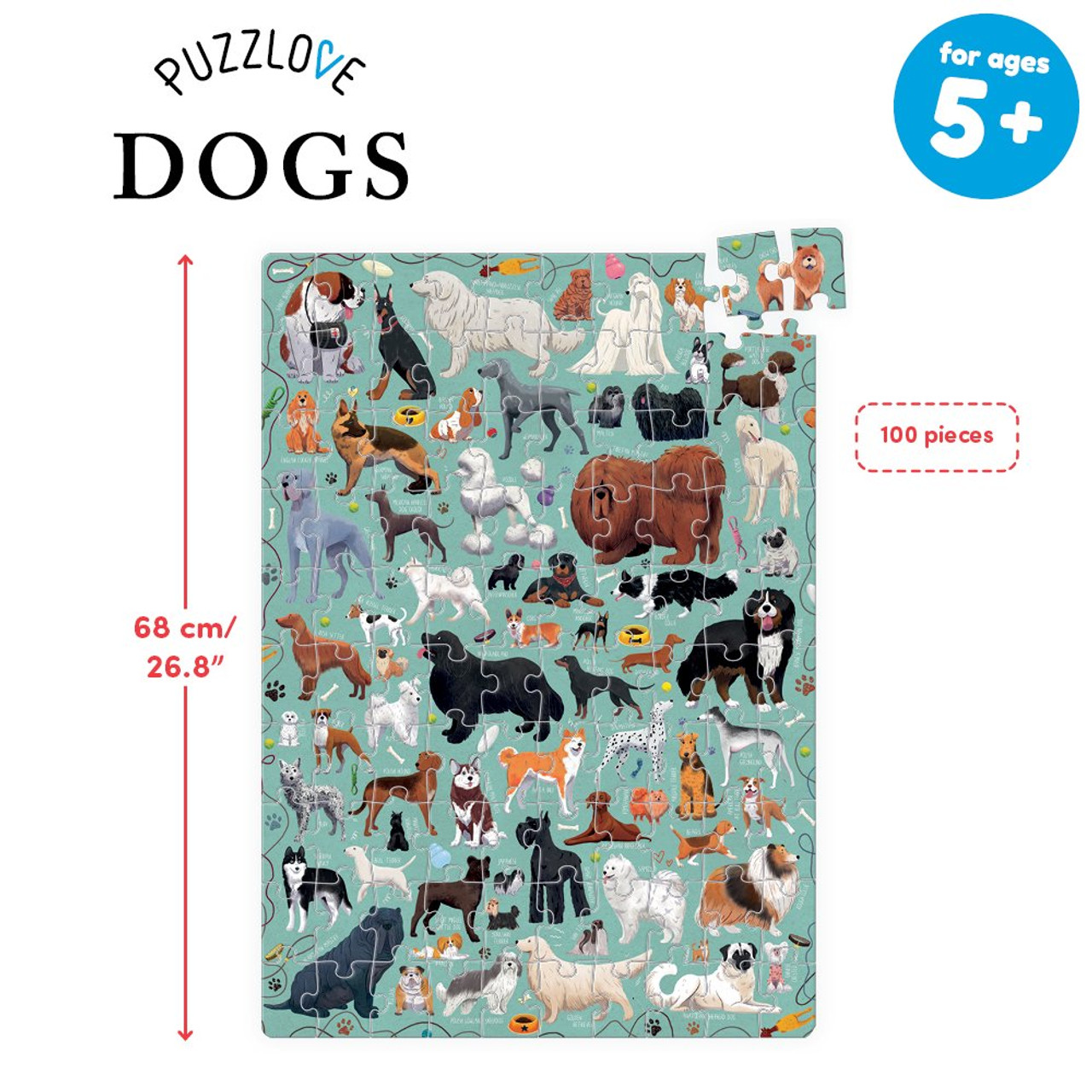 Puzzlove Dogs 100 Pc.