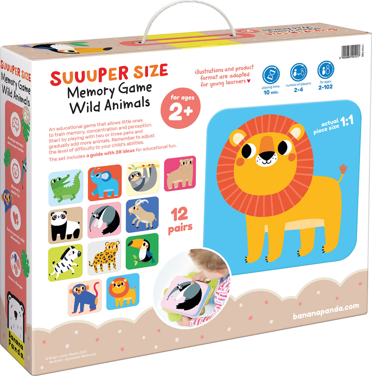 Suuuper Size Memory Game Wild Animals 2