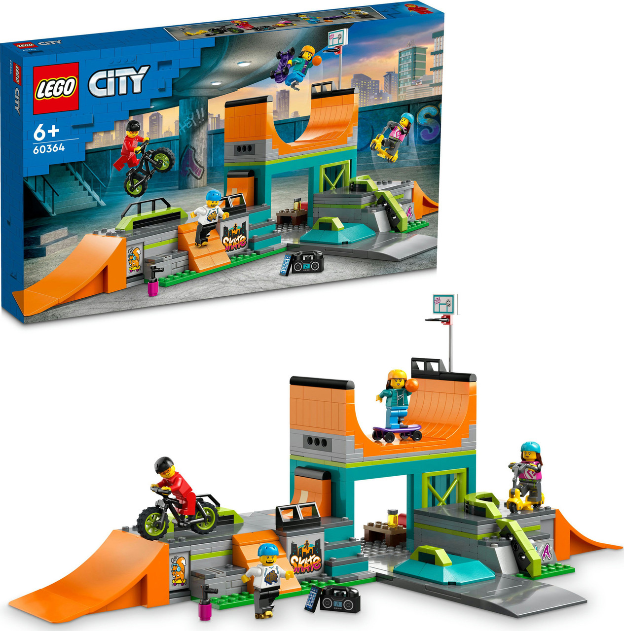 LEGO City Street Skate Park with Toy Bike 1