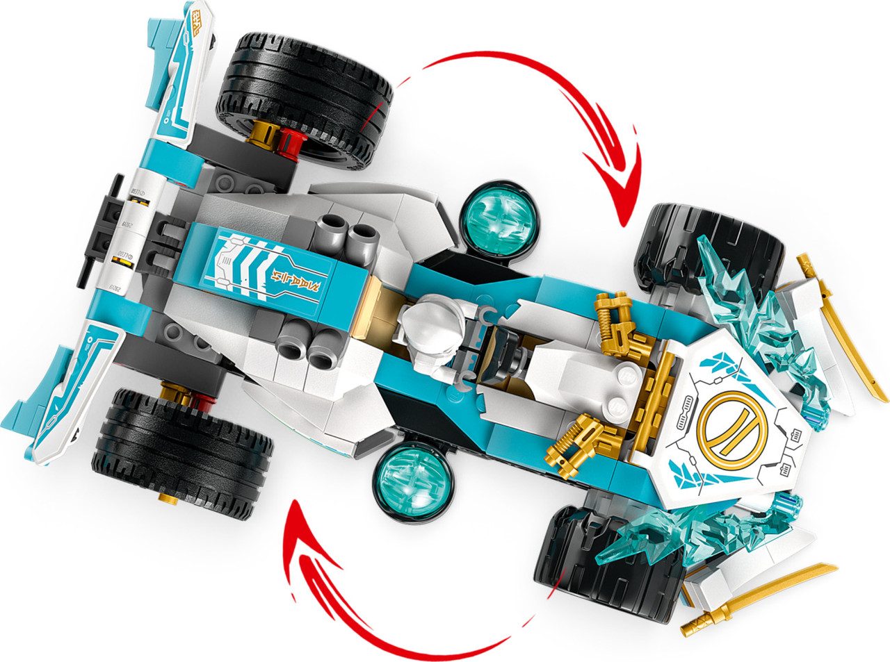 Zane's Dragon Power Spinjitzu Race Car - PlayMatters Toys