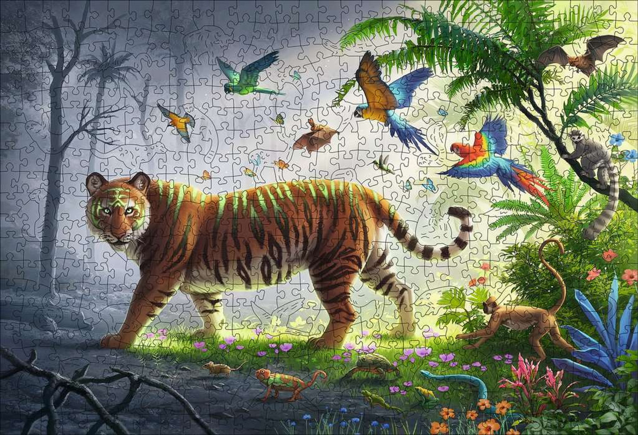 Jungle Tiger (500 pc Wooden Puzzles) 2