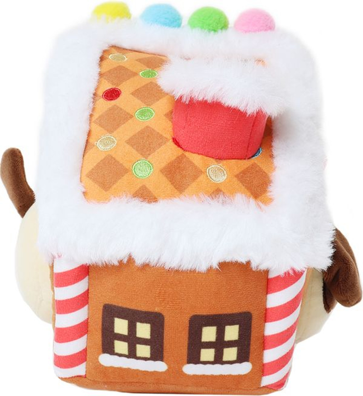 Christmas Puppy Gingerbread House Blanket