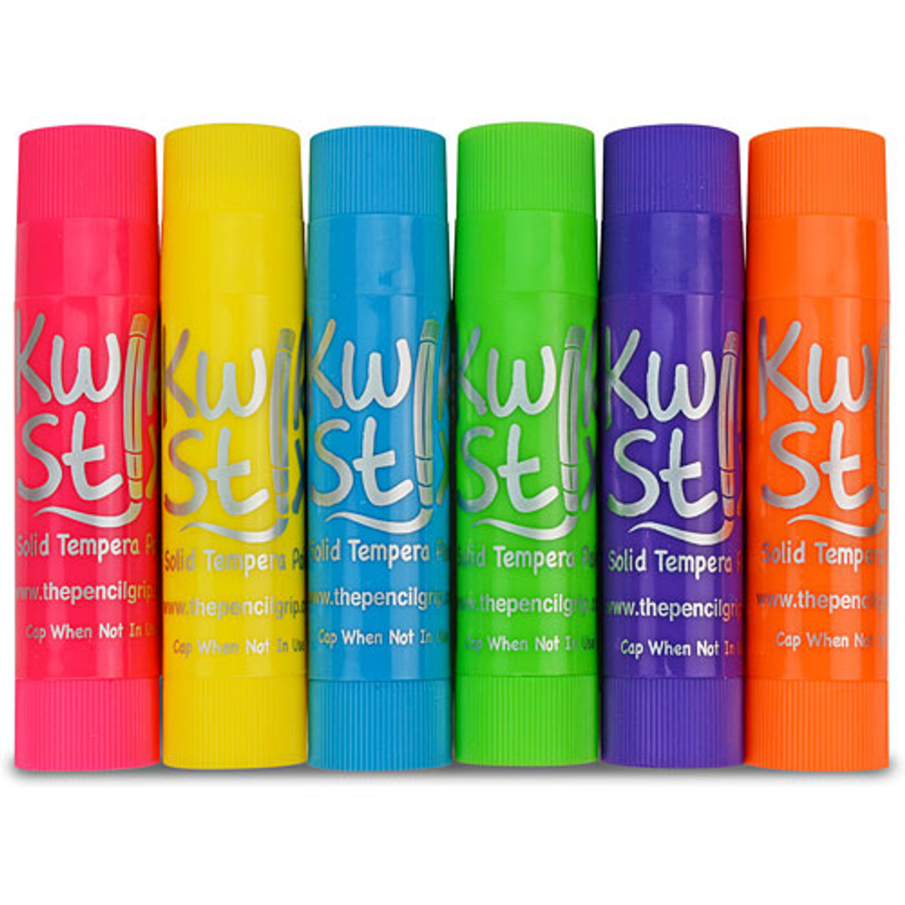 Kwik Stix Tempera Paint Sticks - 6 Neon Colors 2