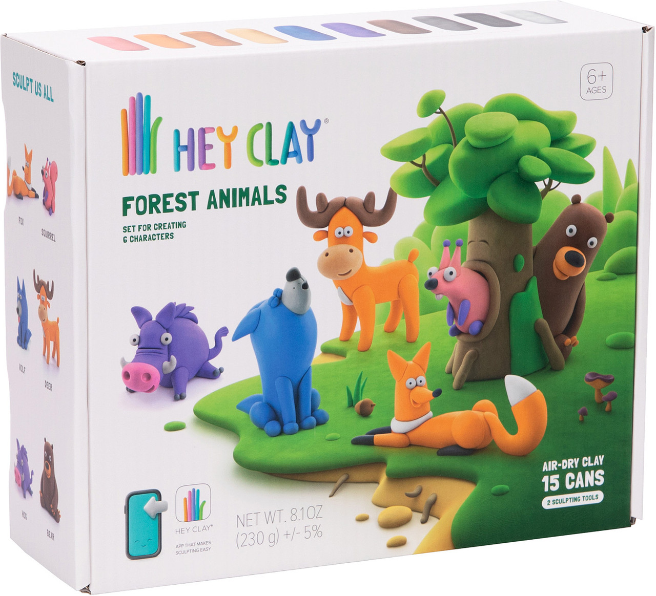 Hey Clay Forest Animals Large Set