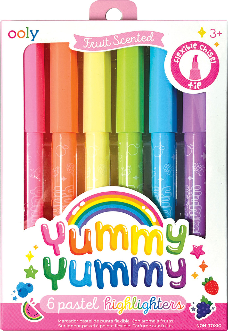 Yummy Yummy Scented Pastel Highlighters - 6 pk 1