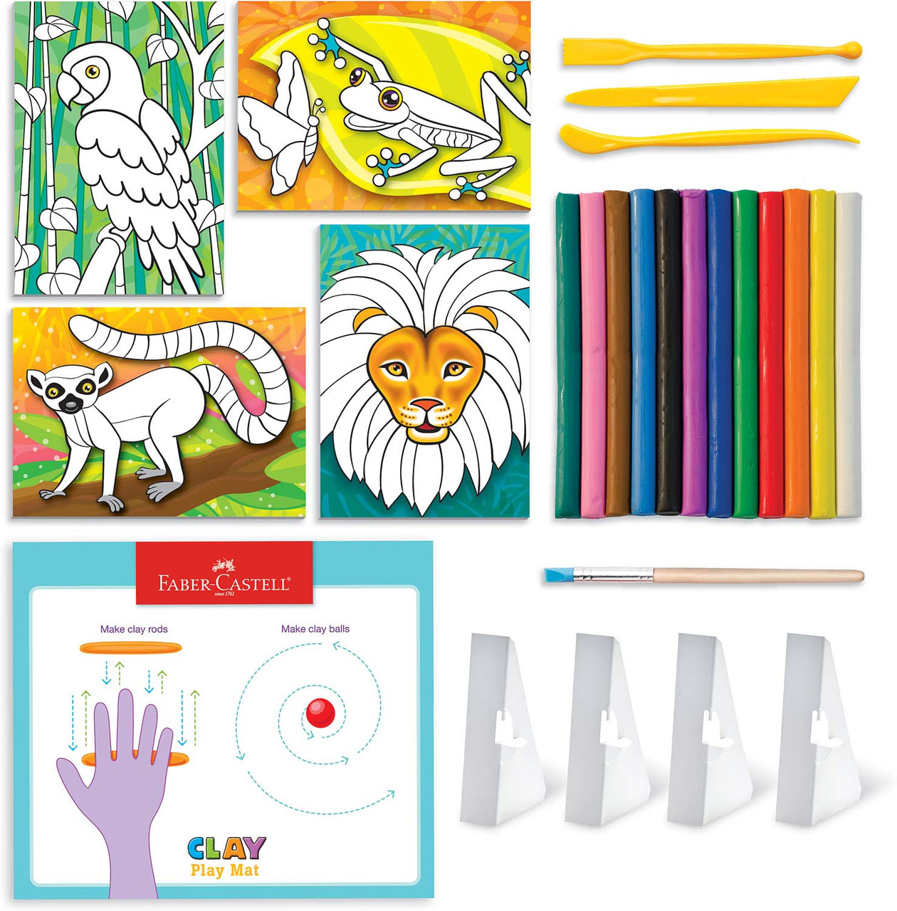 Do Art Coloring With Clay Jungle - PlayMatters Toys