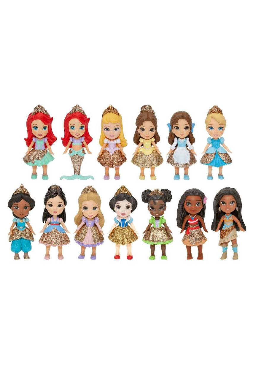 Disney Princess Toys, 7 Princess Dolls and Accessories, Gifts for Kids