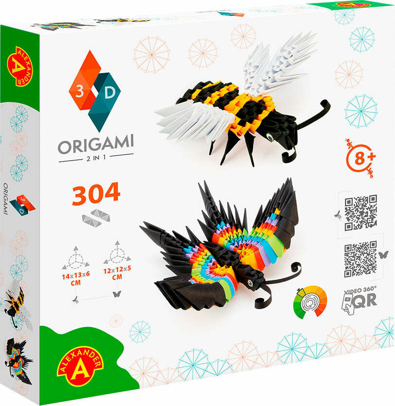 Alexander Origami 3D - Bee and Butterfly 2