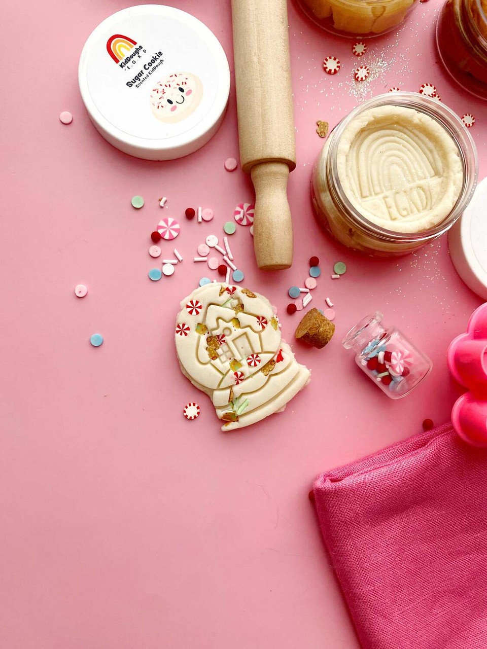 Holiday Cookies Sensory Play Dough Play Kit 3