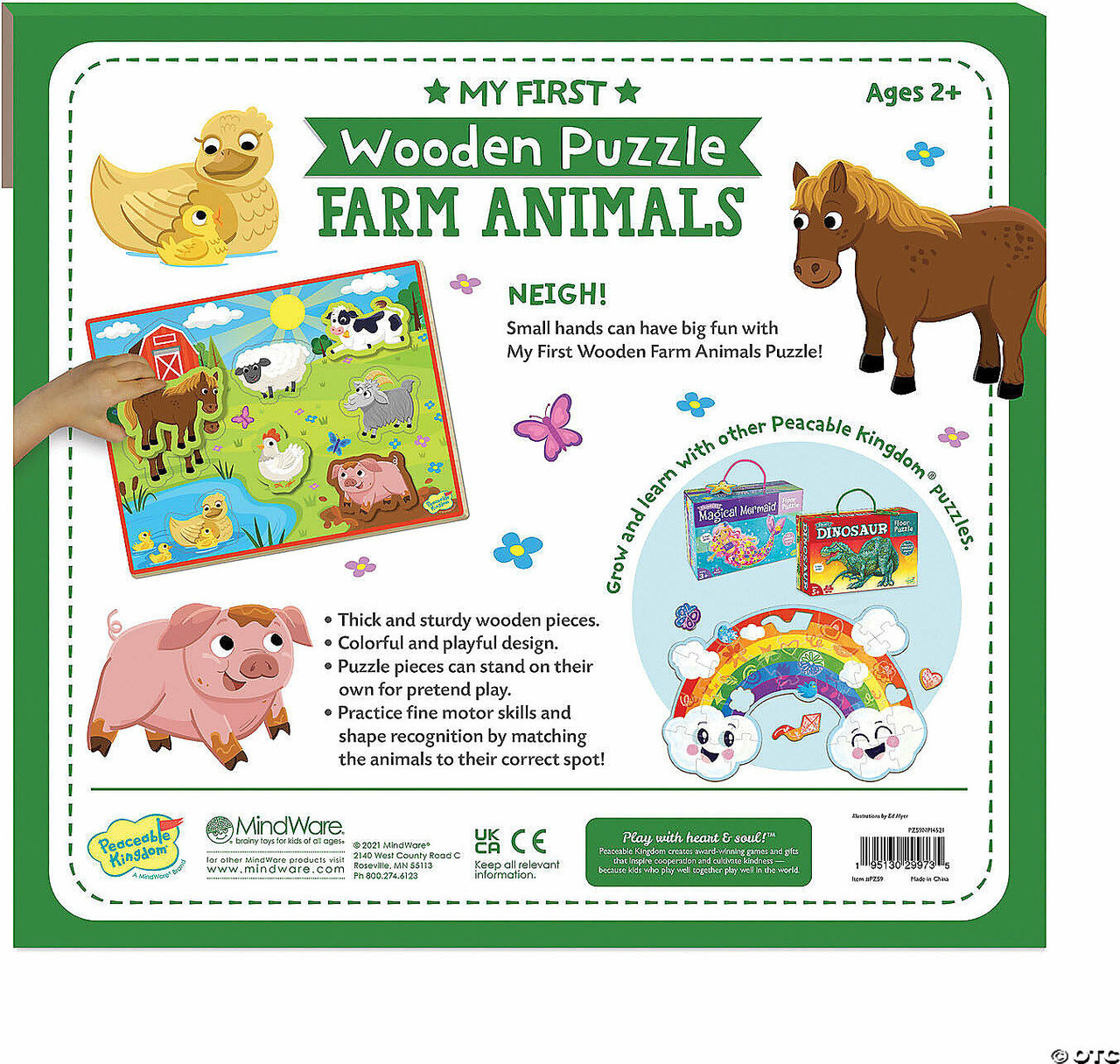 My First Wooden Puzzle: Farm Animals 4