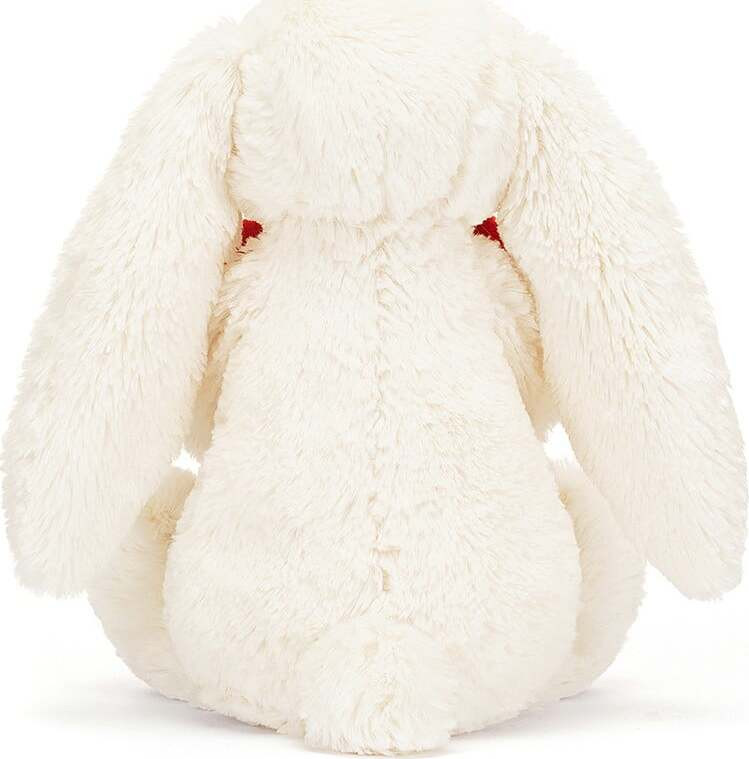 Bashful Red Love Heart Bunny Original 3