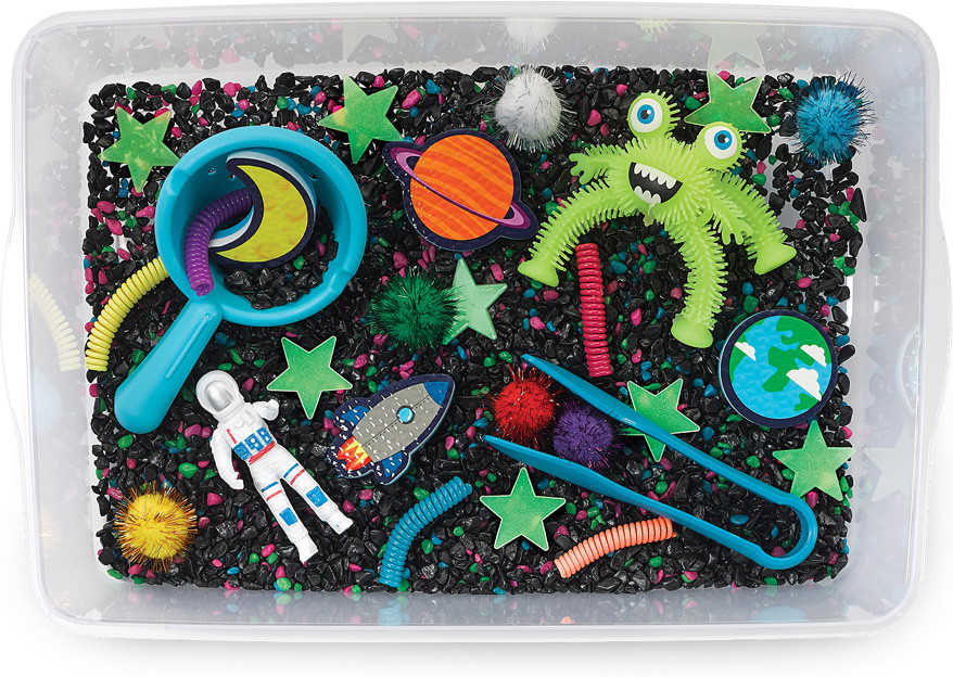 Sensory Bin - Outer Space 4
