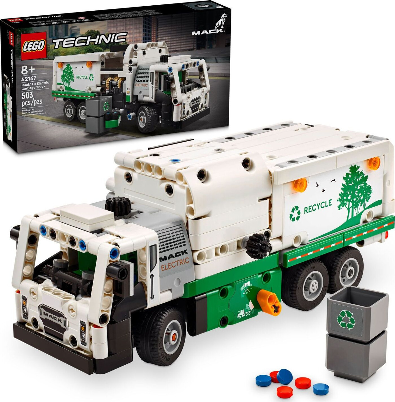 LEGO Technic: Mack® LR Electric Garbage Truck 1