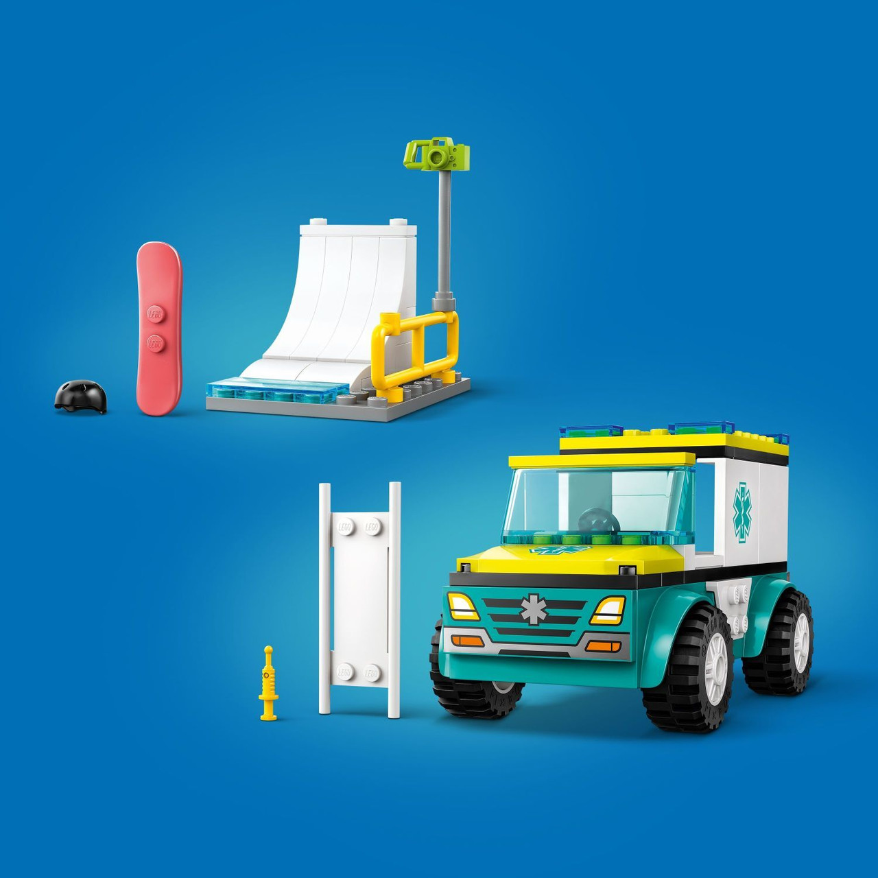 LEGO® City Great Vehicles: Emergency Ambulance and Snowboarder 5