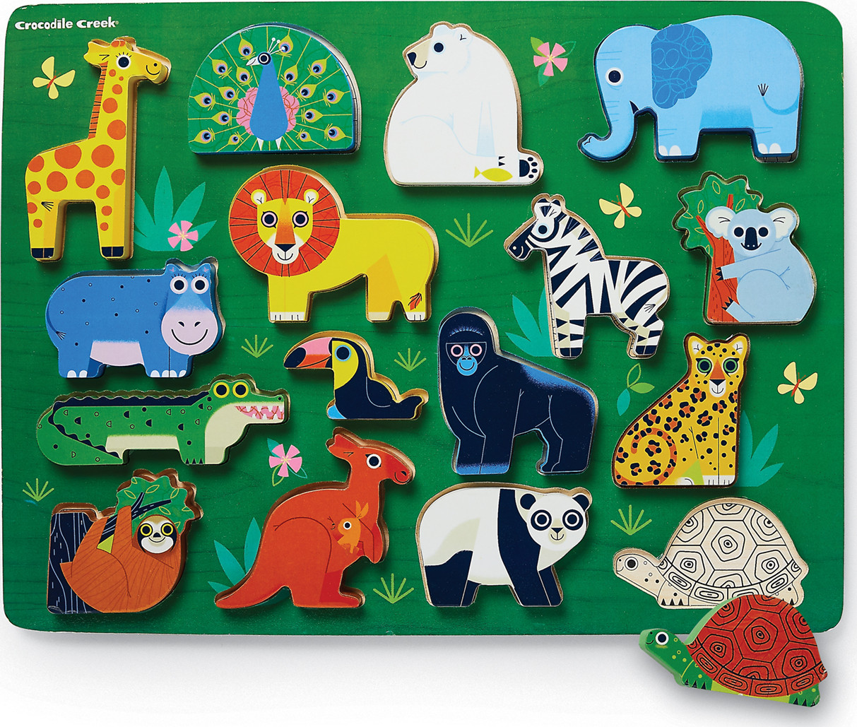 World Puzzle Zoo 16 Pieces - PlayMatters Toys