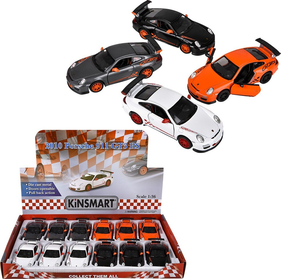 5 Inch Diecast Pull Back 2010 Porsche 911 Gt3 Rs - PlayMatters Toys