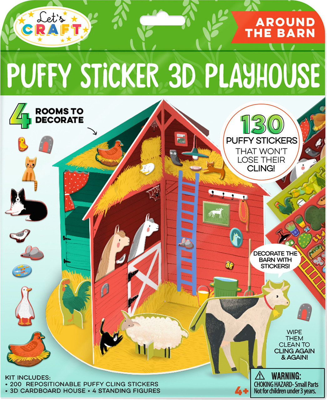 Puffy Sticker 3D Playhouse -Around the Farm 1