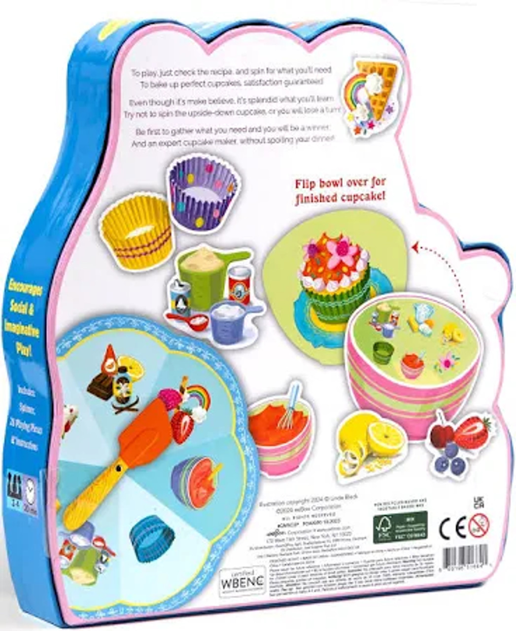 Cupcake Shaped Spinner Game