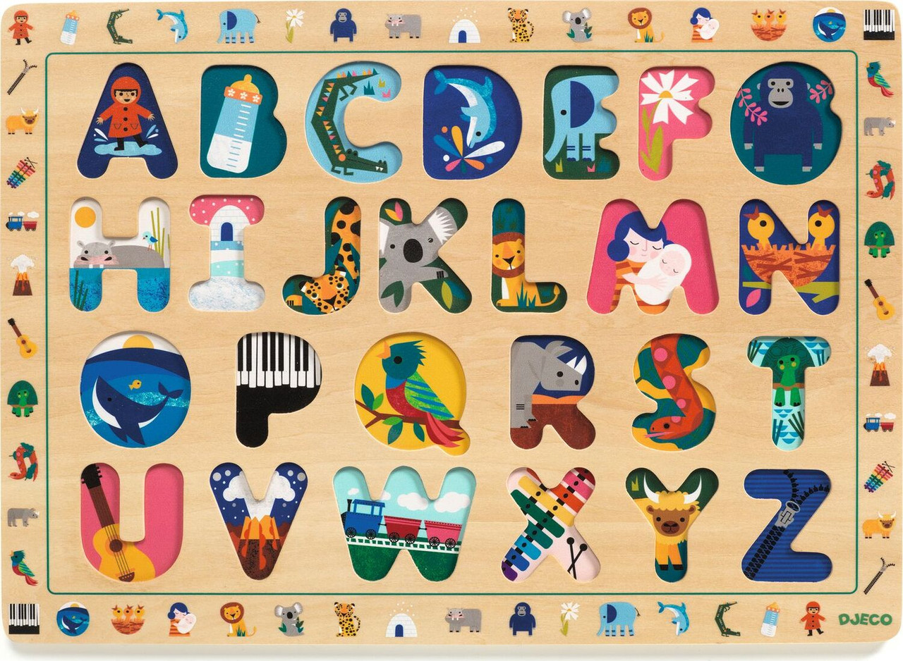 DJECO ABC International Wooden Puzzle 1