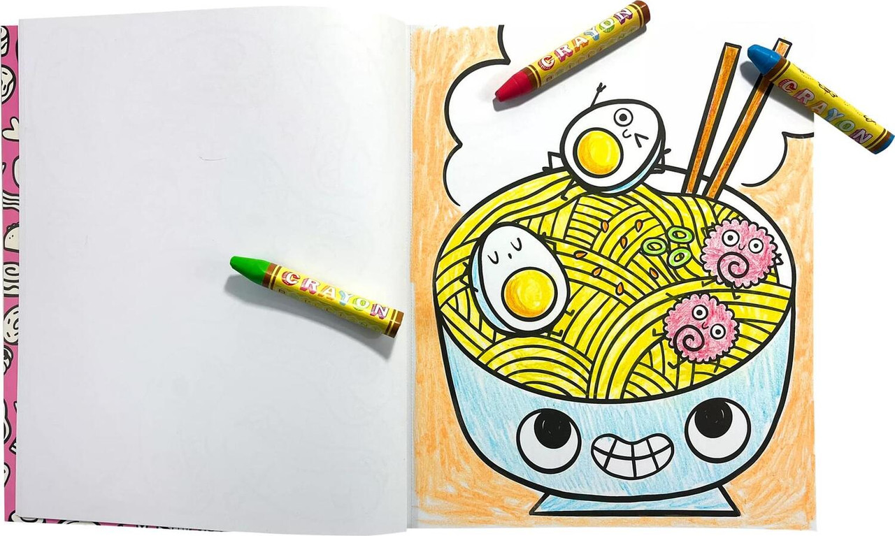 Color-in' Book Coloring Book - Happy Snacks 3