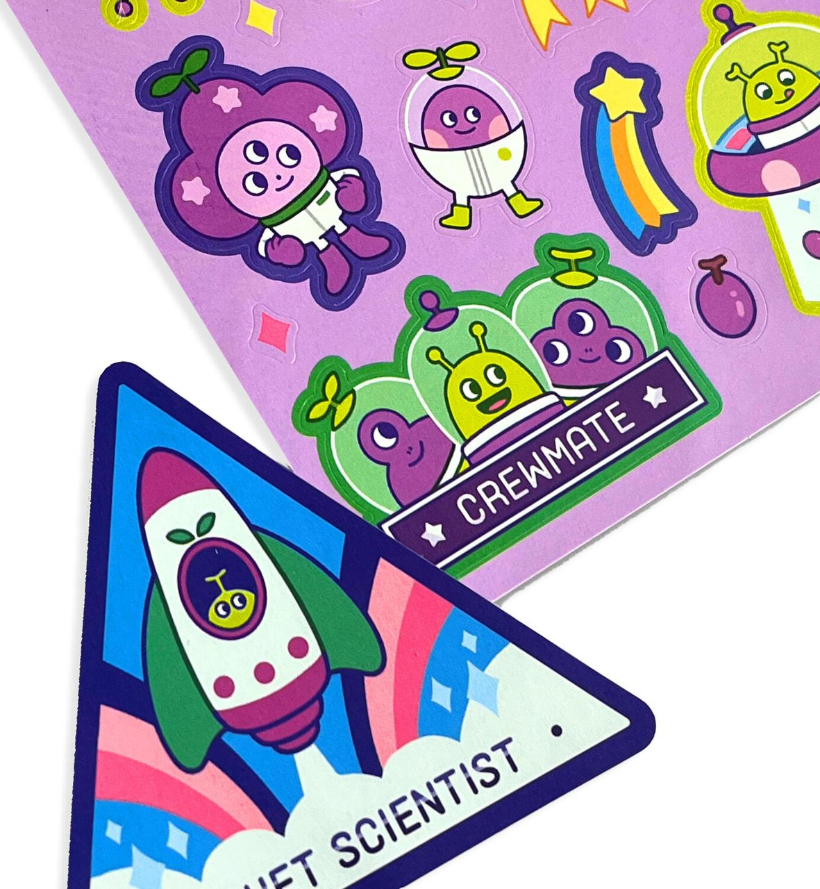 Stickiville Stickers: Galaxy Grapes - Scented (2 Sheets & 6 Die-Cut)
(Paper) 3