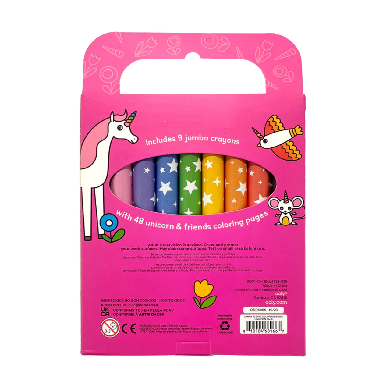 Carry Along Crayons & Coloring Book Kit - Unicorn