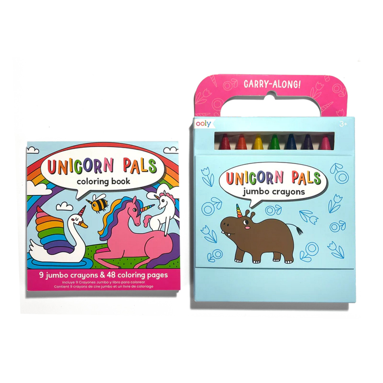Carry Along Crayons & Coloring Book Kit - Unicorn