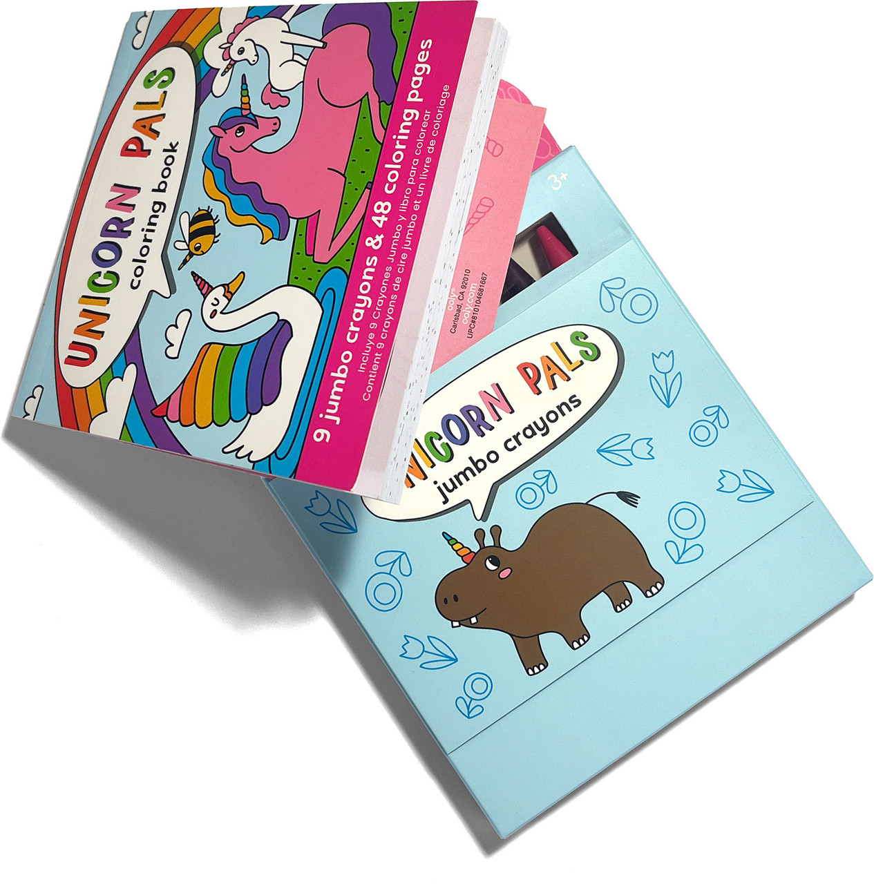 Carry Along Unicorn Pals Coloring Book and Crayon Set 4