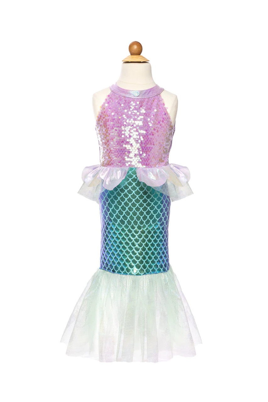 Misty Mermaid Dress, Pink/Blue, Size 5-6