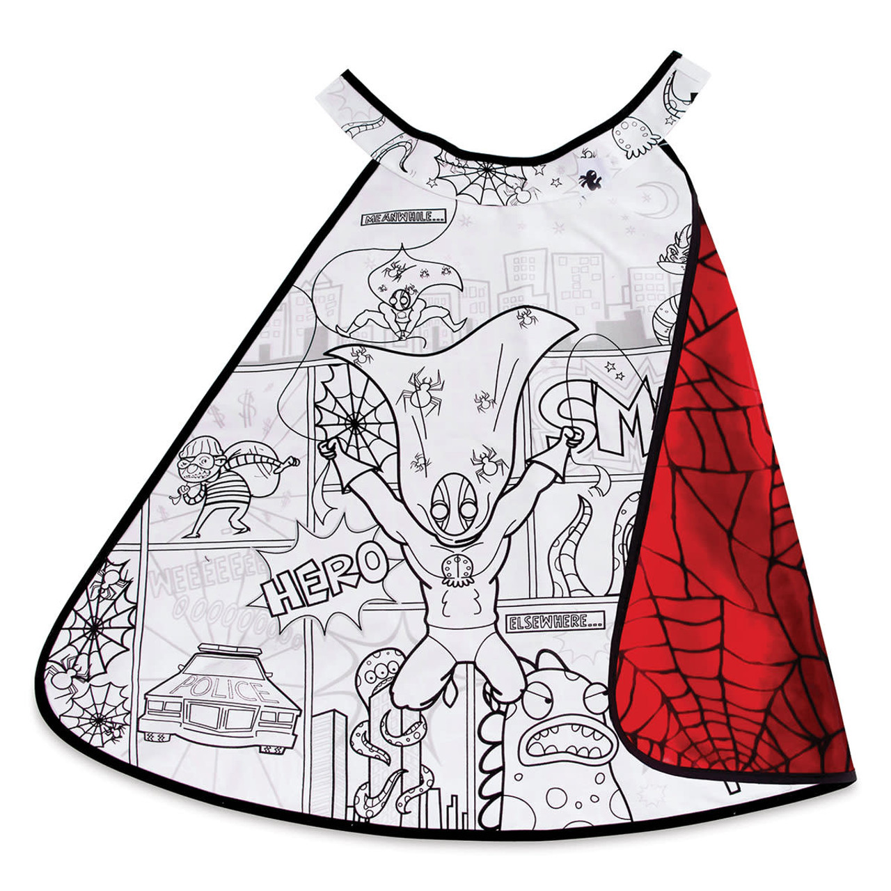 Colour-A-Cape Reversible Spider Superhero, Size 4-7, Boxed